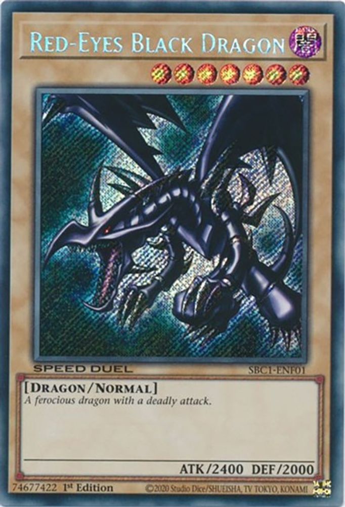 Red-Eyes Black Dragon (Secret Rare) (SBC1-ENF01) - Secret Rare