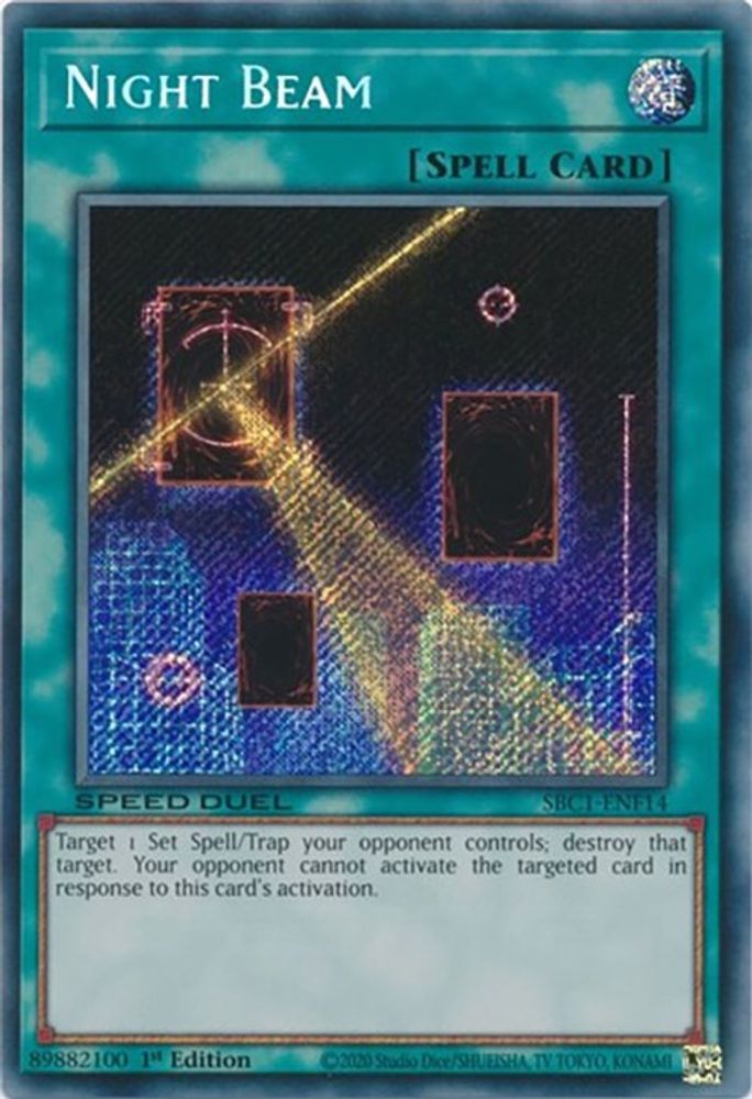 Night Beam (Secret Rare) (SBC1-ENF14) - Secret Rare