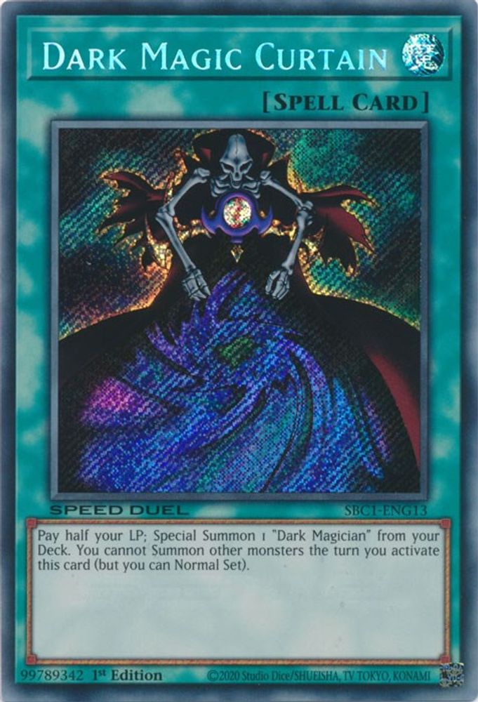 Dark Magic Curtain (Secret Rare) (SBC1-ENG13) - Secret Rare