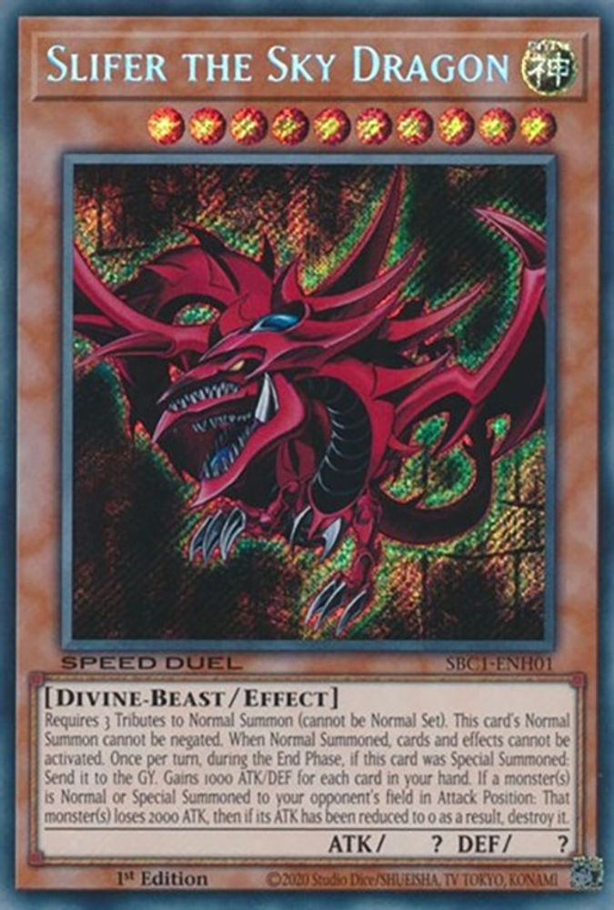 Slifer the Sky Dragon (SBC1-ENH01) - Secret Rare