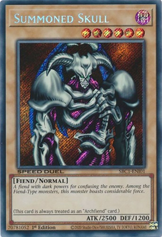 Summoned Skull (Secret Rare) (SBC1-ENI01) - Secret Rare