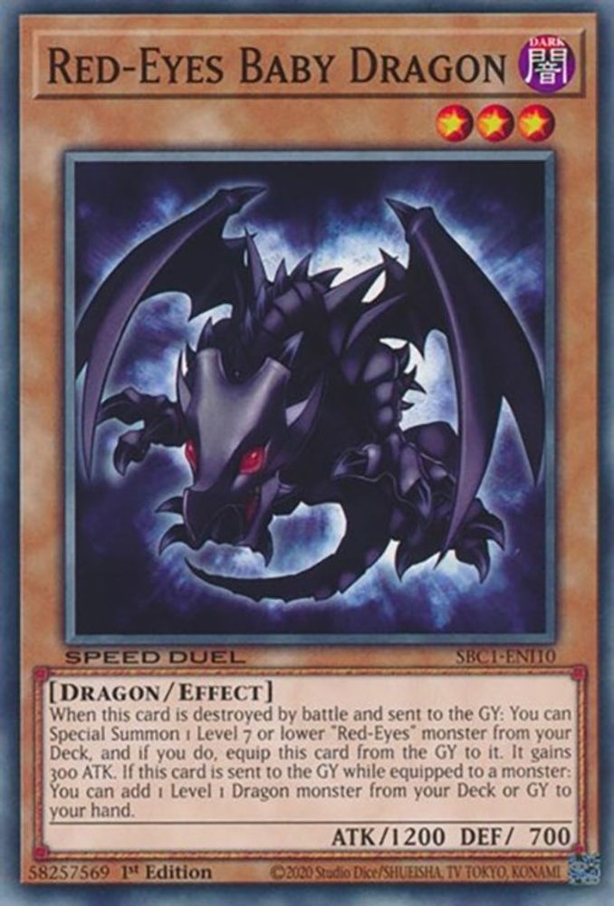 Red-Eyes Baby Dragon (SBC1-ENI10) - Common