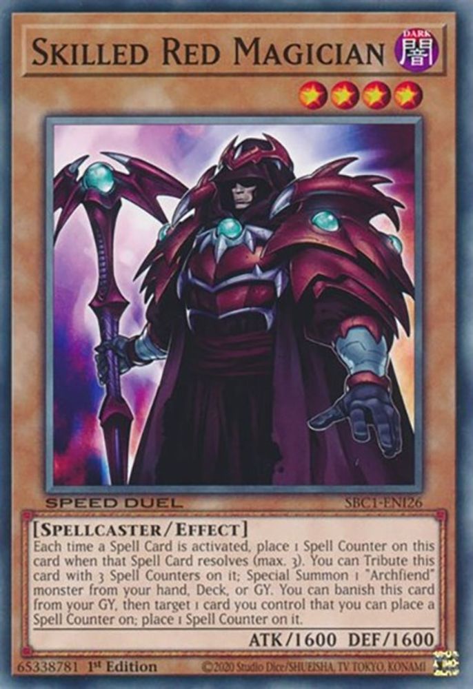 Skilled Red Magician (SBC1-ENI26) - Common
