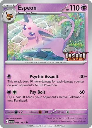 Espeon (Best Buy Exclusive) 086  - Holofoil - Promo