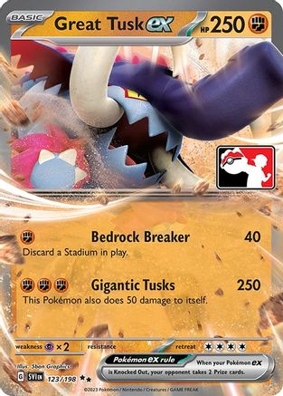 Great Tusk ex  - Holofoil - Double Rare