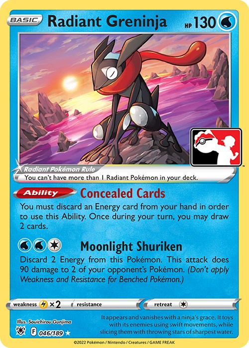 Greninja radieux (046/189) [Pack de prix série trois] 