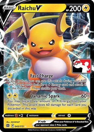 Raichu V/172  - Holofoil - Ultra Rare
