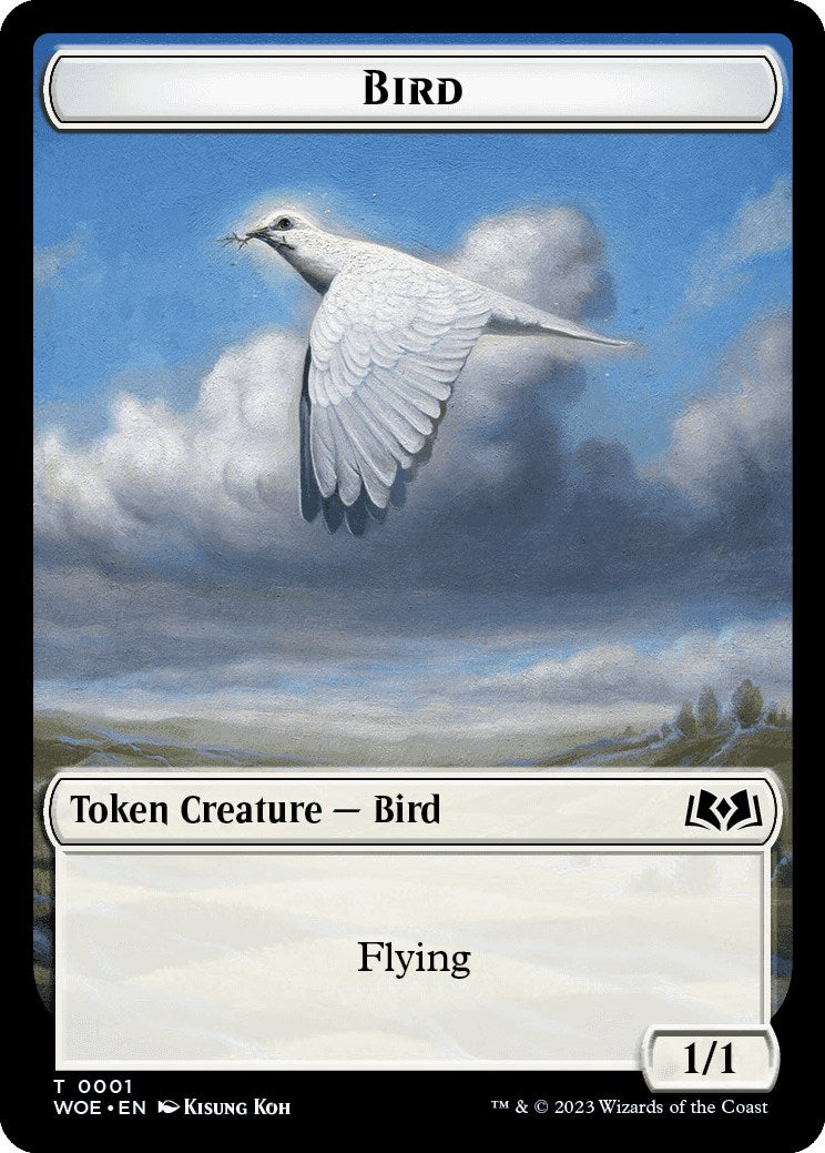 Jeton d'oiseau [Jetons des Terres sauvages d'Eldraine] 