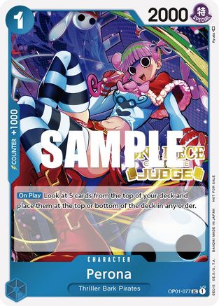 Perona (Judge Pack Vol. 2) (OP01-077) - Promo