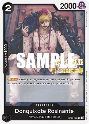 Donquichotte Rosinante (Judge Pack Vol. 2) [Cartes promotionnelles One Piece] 