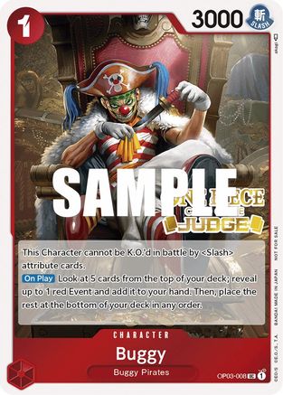 Buggy (Judge Pack Vol. 2) (OP03-008) - Promo