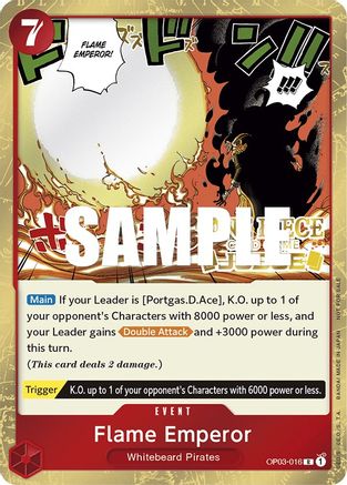Flame Emperor (Judge Pack Vol. 2) (OP03-016) - Promo