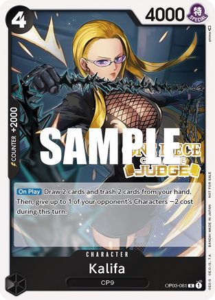 Kalifa (Judge Pack Vol. 2) (OP03-081) - Promo