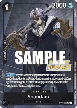 Spandam (Offline Regional 2023) [Finalist] (OP03-086) - Promo