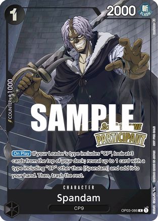 Spandam (Offline Regional 2023) [Participant] (OP03-086) - Promo