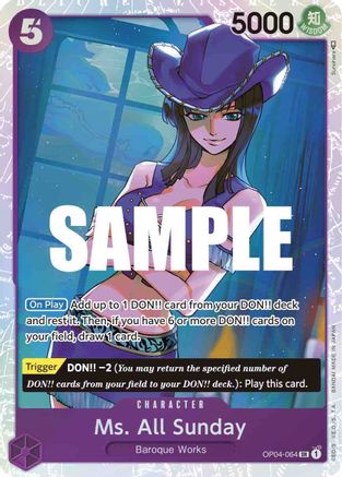 Ms. All Sunday (OP04-064) - Super Rare