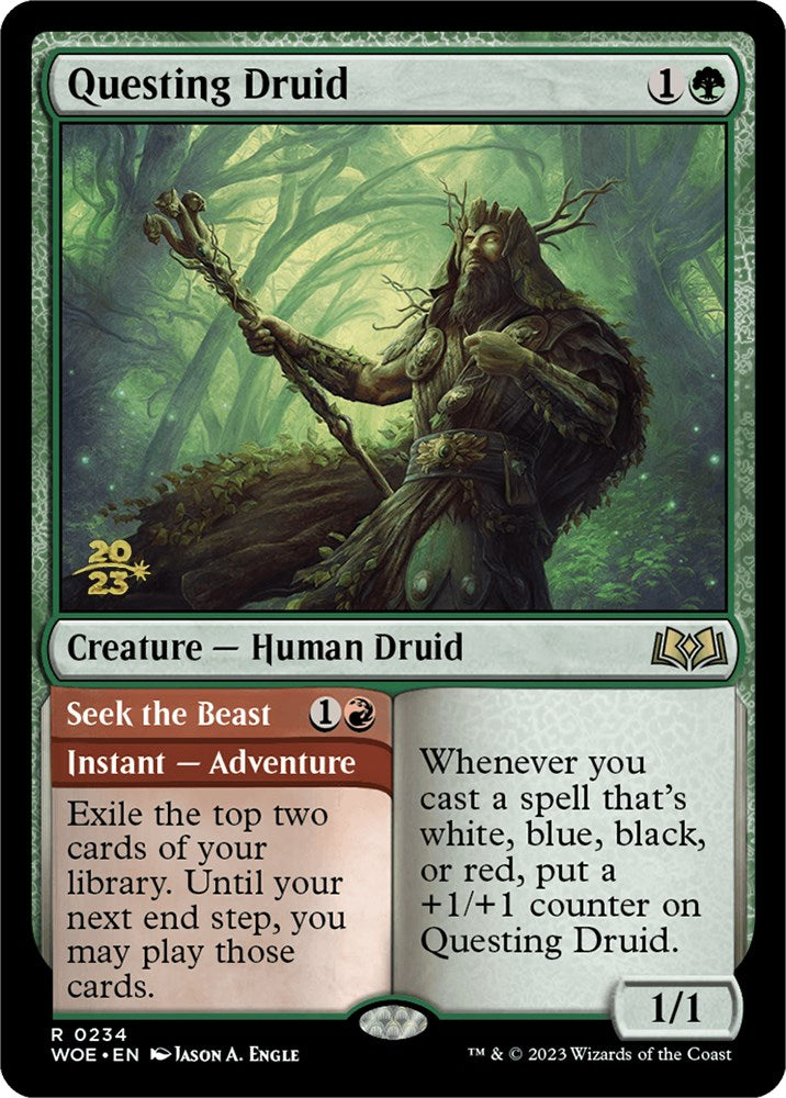 Questing Druid (PRE-234) - Wilds of Eldraine Promos Foil