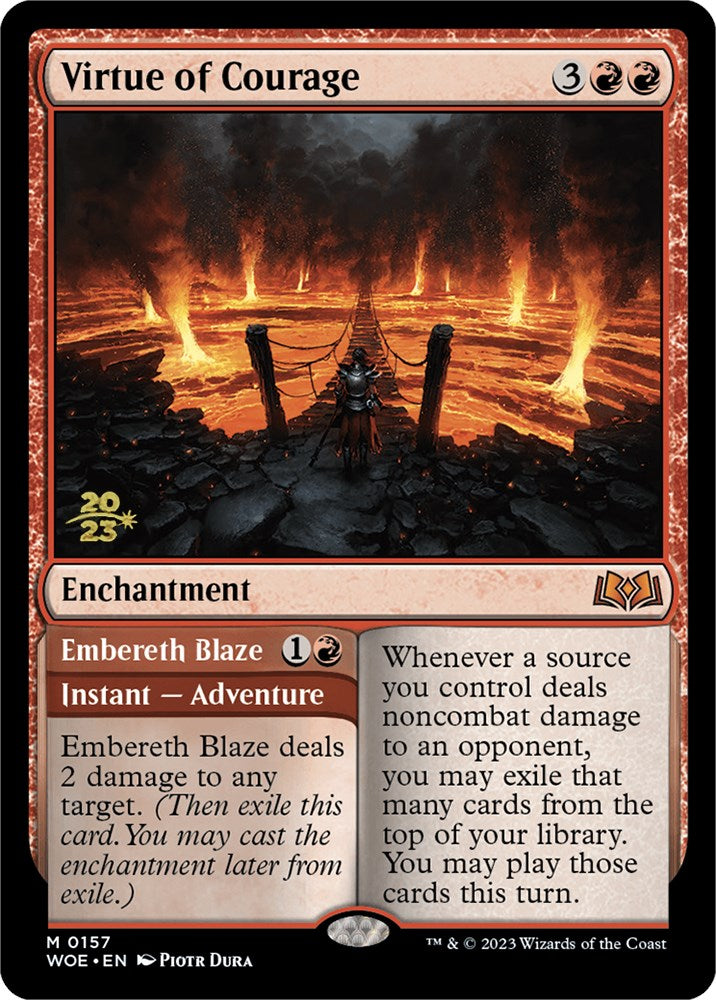 Virtue of Courage (PPWOE-157) - Wilds of Eldraine Promos