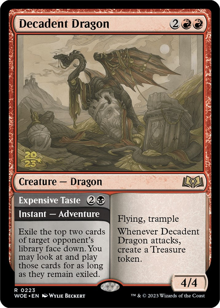 Decadent Dragon (PRE-223) - Wilds of Eldraine Promos Foil