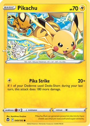 Pikachu (Holiday Calendar) 049/195  - Holofoil - Common