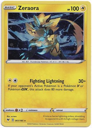 Zeraora (Cosmos Holo) 061/185  - Holofoil - Holo Rare