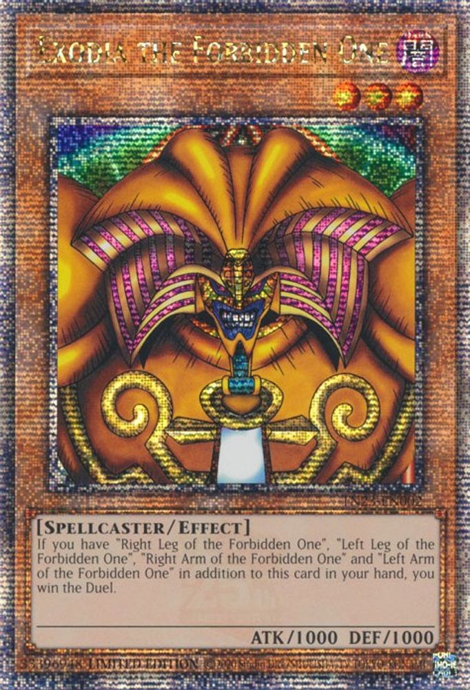 Exodia the Forbidden One (Quarter Century Secret Rare) (TN23-EN002) - Quarter Century Secret Rare