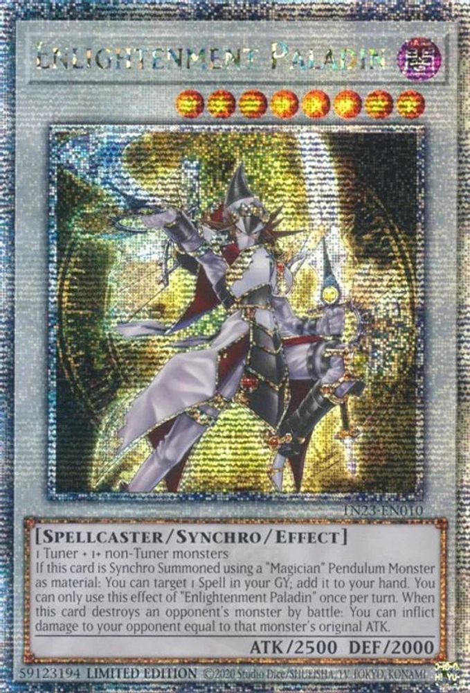 Enlightenment Paladin (Quarter Century Secret Rare) (TN23-EN010) - Quarter Century Secret Rare