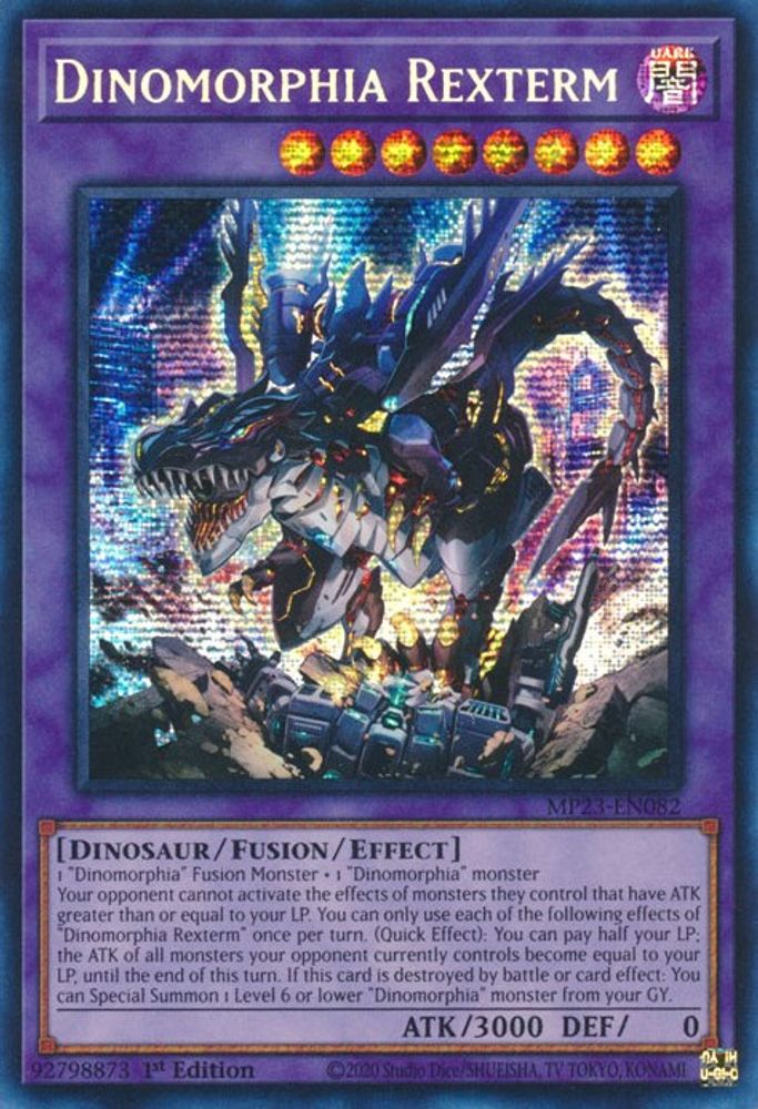 Dinomorphia Rexterm (MP23-EN082) - Prismatic Secret Rare