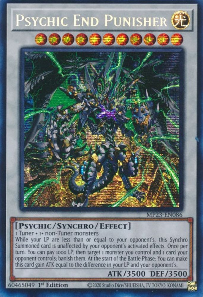 Psychic End Punisher (MP23-EN086) - Prismatic Secret Rare