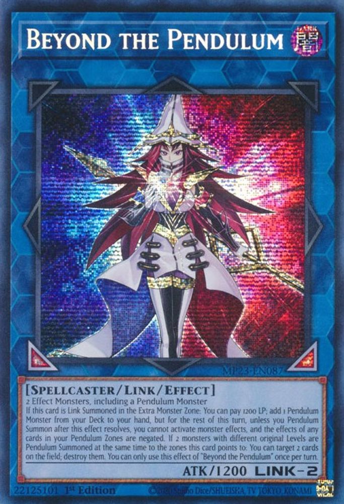 Beyond the Pendulum (MP23-EN087) - Prismatic Secret Rare