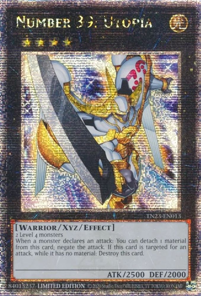 Number 39: Utopia (Quarter Century Secret Rare) (TN23-EN013) - Quarter Century Secret Rare
