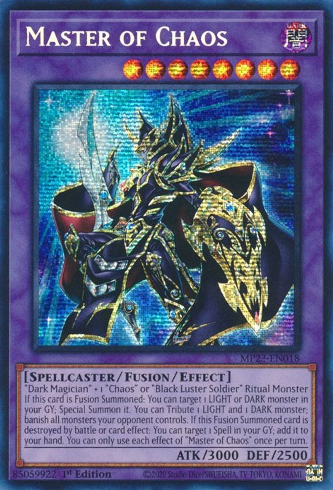 Master of Chaos (MP23-EN018) - Prismatic Secret Rare