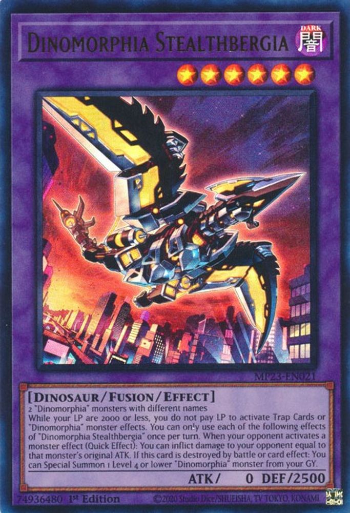 Dinomorphia Stealthbergia (MP23-EN021) - Ultra Rare
