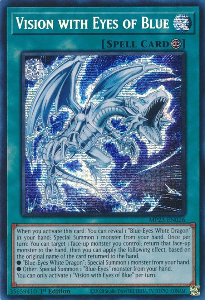 Vision with Eyes of Blue (MP23-EN026) - Prismatic Secret Rare