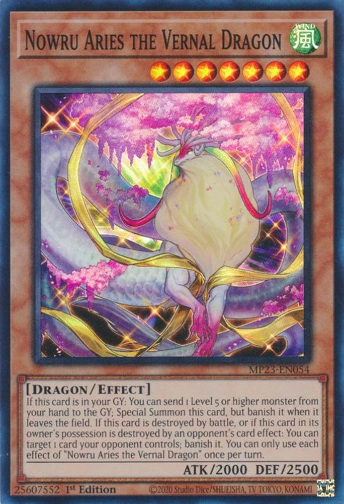 Nowru Aries the Vernal Dragon (MP23-EN054) - Super Rare
