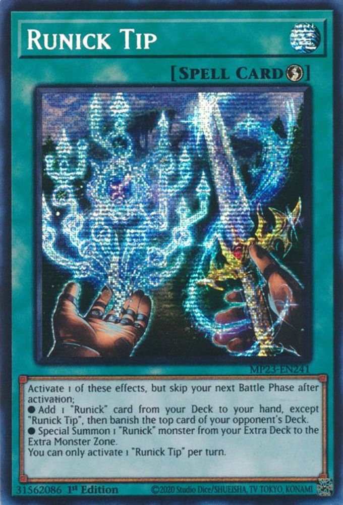 Runick Tip (MP23-EN241) - Prismatic Secret Rare