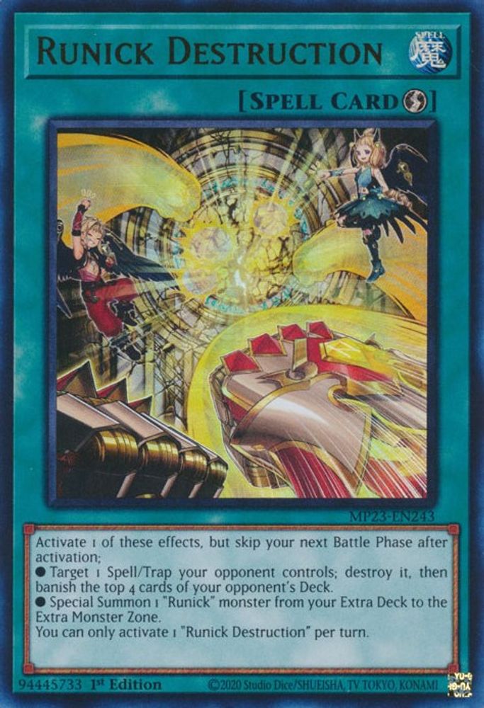 Runick Destruction (MP23-EN243) - Ultra Rare