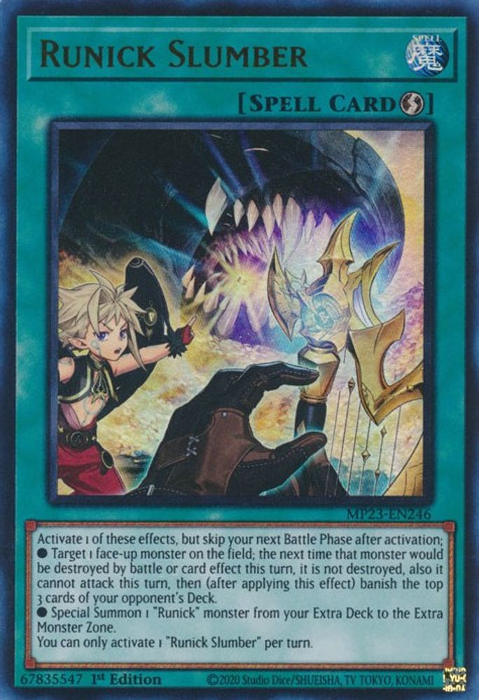 Runick Slumber (MP23-EN246) - Ultra Rare