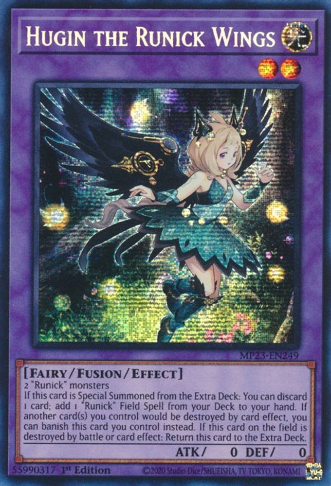 Hugin les ailes de Runick [MP23-EN249] Prismatic Secret Rare 