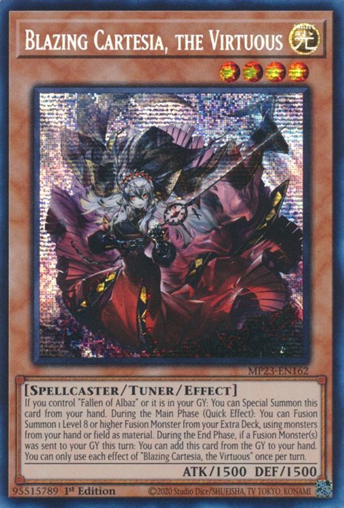 Blazing Cartesia, the Virtuous (MP23-EN162) - Prismatic Secret Rare