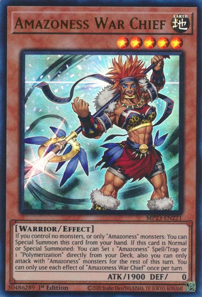 Amazoness War Chief (MP23-EN221) - Ultra Rare