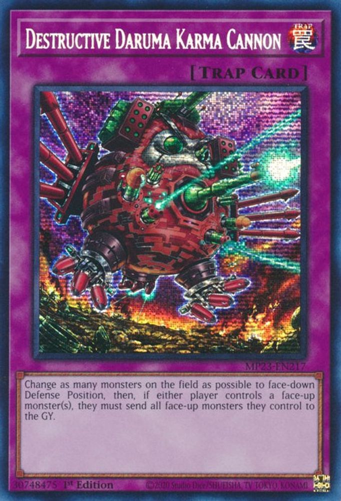 Destructive Daruma Karma Cannon (MP23-EN217) - Prismatic Secret Rare