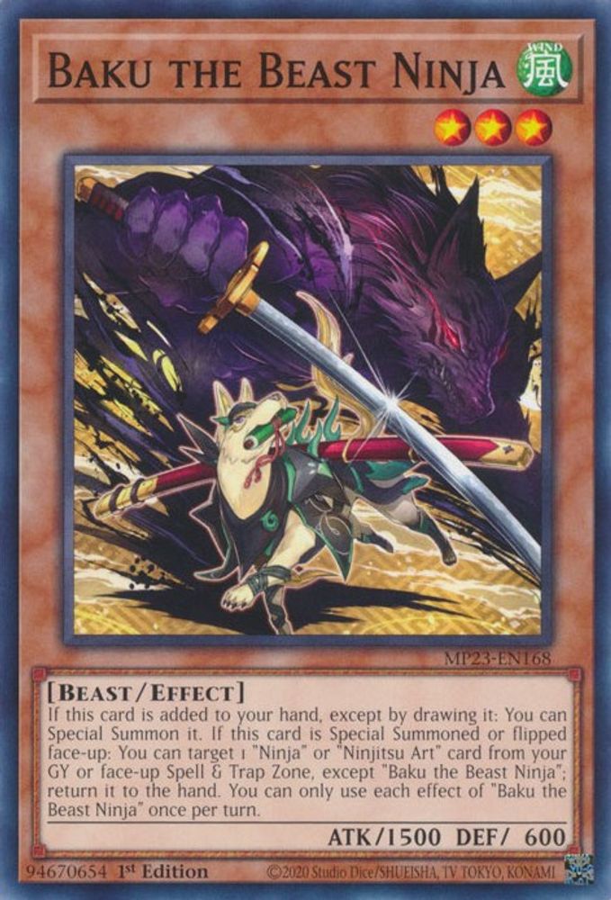 Baku the Beast Ninja (MP23-EN168) - Common
