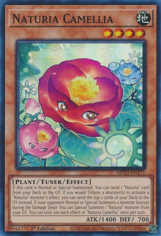 Naturia Camellia (MP23-EN171) - Super Rare