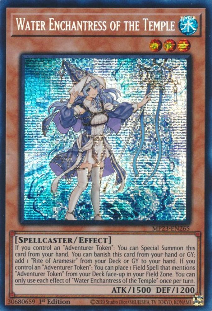 Water Enchantress of the Temple (MP23-EN265) - Prismatic Secret Rare