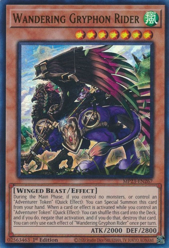 Wandering Gryphon Rider (MP23-EN267) - Ultra Rare