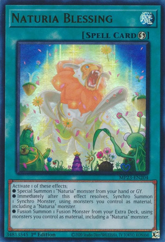 Naturia Blessing (MP23-EN204) - Ultra Rare