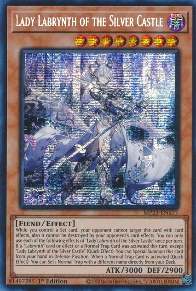 Lady Labrynth of the Silver Castle (MP23-EN177) - Prismatic Secret Rare