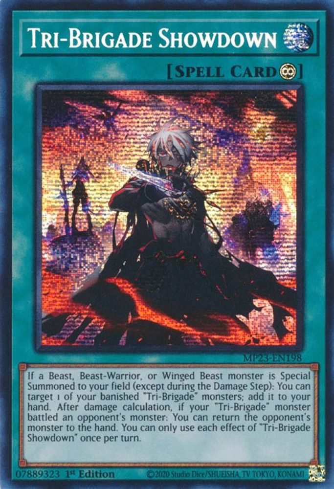 Tri-Brigade Showdown (MP23-EN198) - Prismatic Secret Rare