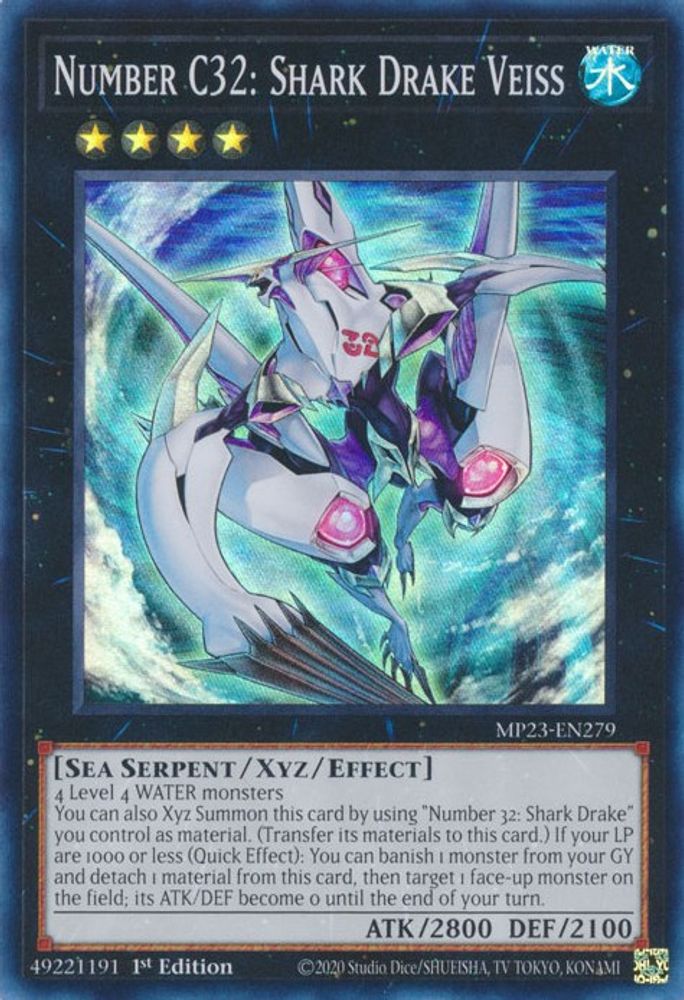 Number C32: Shark Drake Veiss (MP23-EN279) - Super Rare